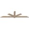 Ekena Millwork Kennewick Smooth Timber Gable Bracket, Douglas Fir, 96"W x 28"H x 1 1/2"D x 5 1/2"F, 7/12 Pitch GBW096X28X0206KEN00SDF - alternate 4